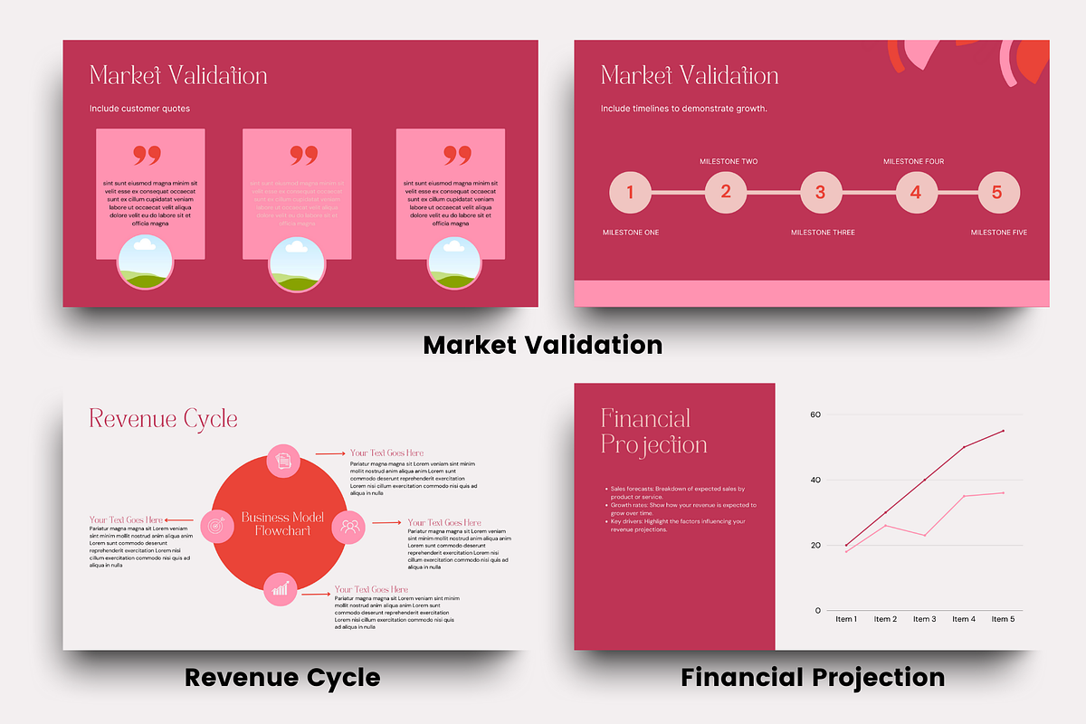 Best Business Pitch Deck for Canva, a Presentation Template by Templates by Carey (Photo 7 of 8)
