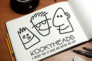 Kookyheads - a dingbat doodle font!, a Symbol Font by Missy Meyer (Thumbnail 1 of 6)