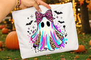 Trendy Neon Ghost Png,Halloween, a Seasonal Illustration by Libby Wishes (Thumbnail 3 of 3)