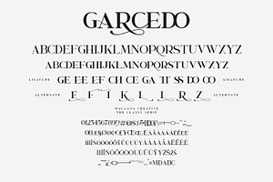 Garcedo Serif Font Triple Pro