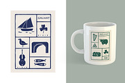 Irish Travel Posters, Hand-Drawn Art, a Background Graphic by danceyourlife (Thumbnail 5 of 5)