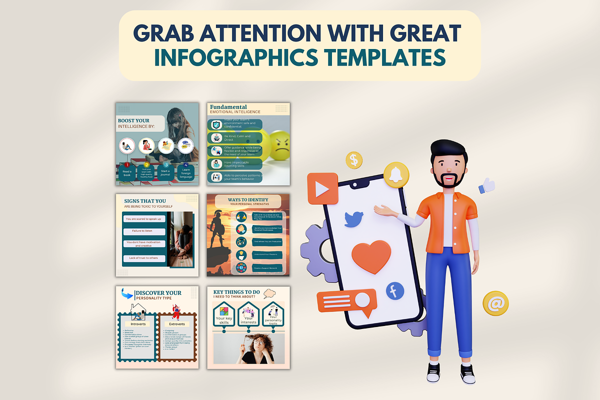 Confidence Posts - Canva Editable