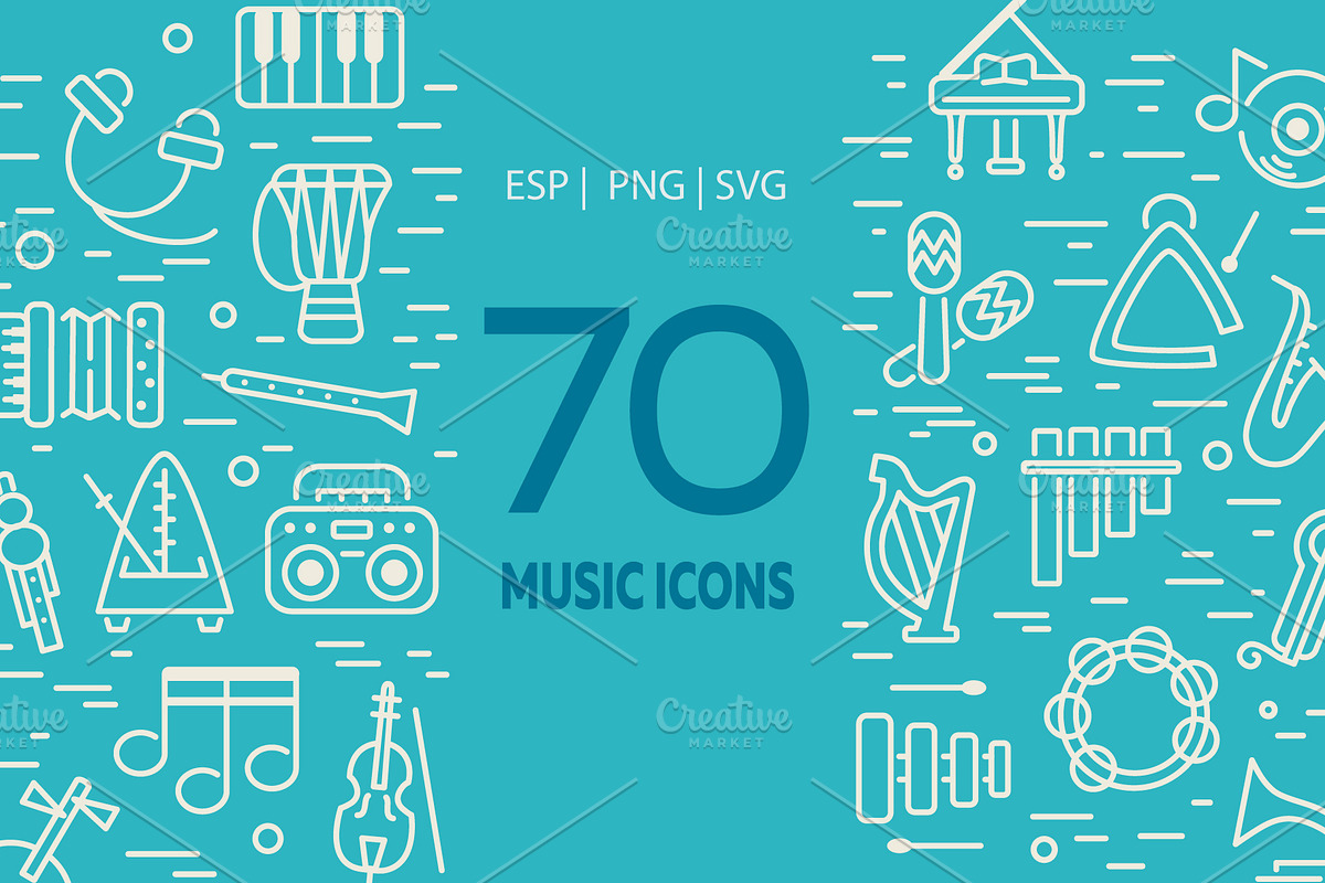 70 Music Icons, an Icon by Mallinka (Photo 1 of 5)