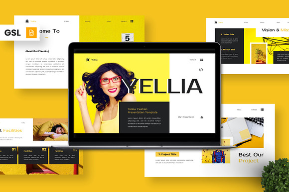 Yellia - Yellow Fashion Google Slide preview 7