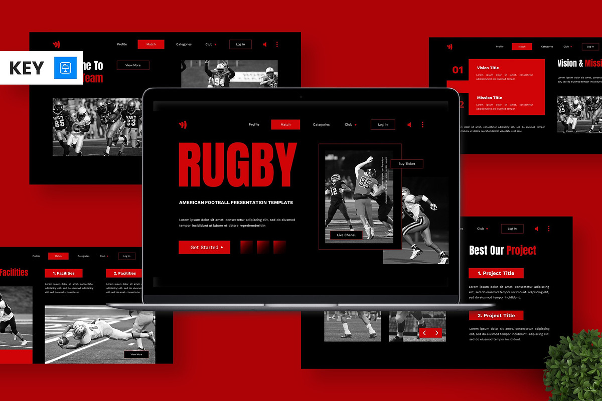 Rugby - American Football Key