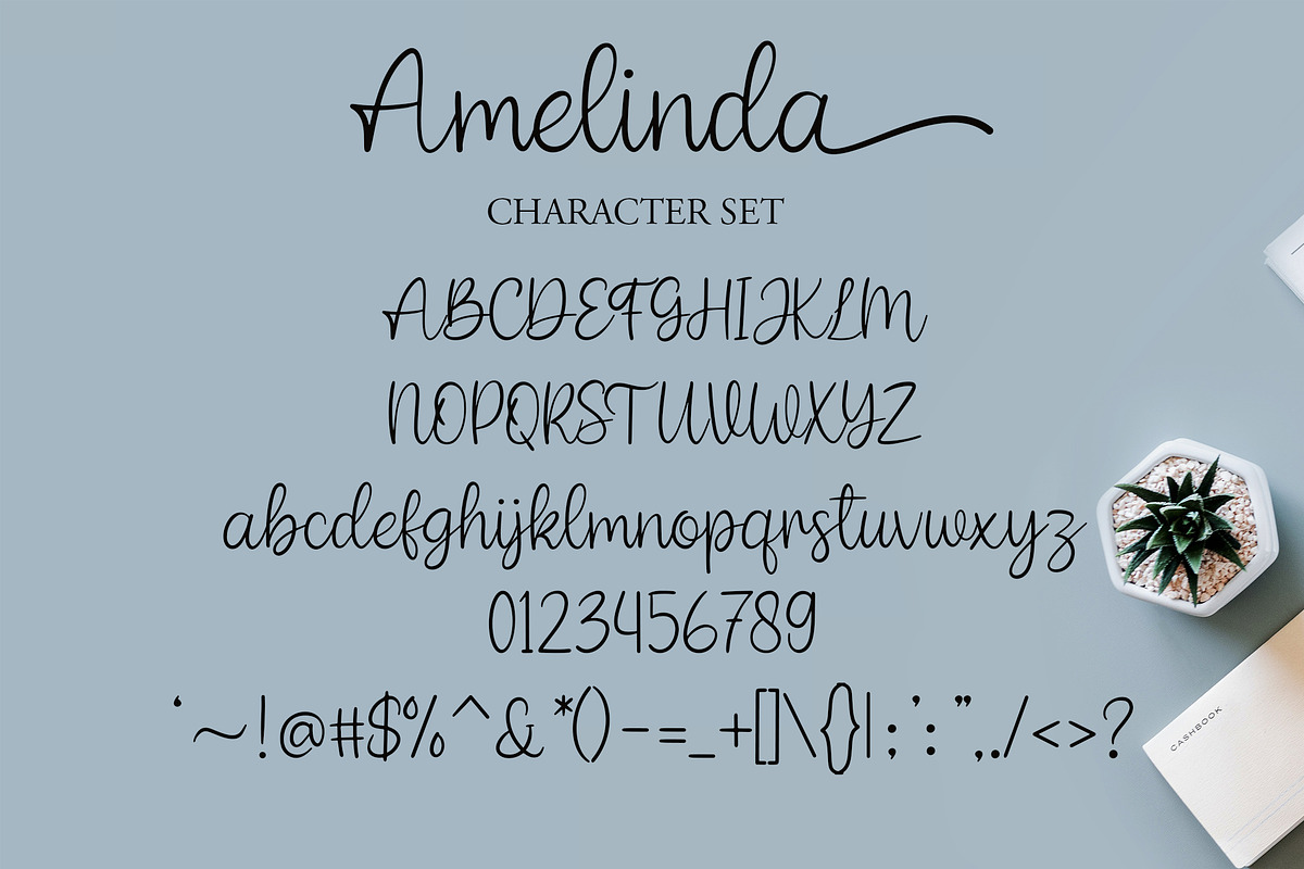 Amelinda, a Script Font by Tsurayya Studio (Photo 2 of 10)