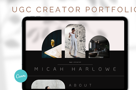 UGC Creator Media Kit Portfolio Site, a Landing Page Template by BLDGtheBoutique