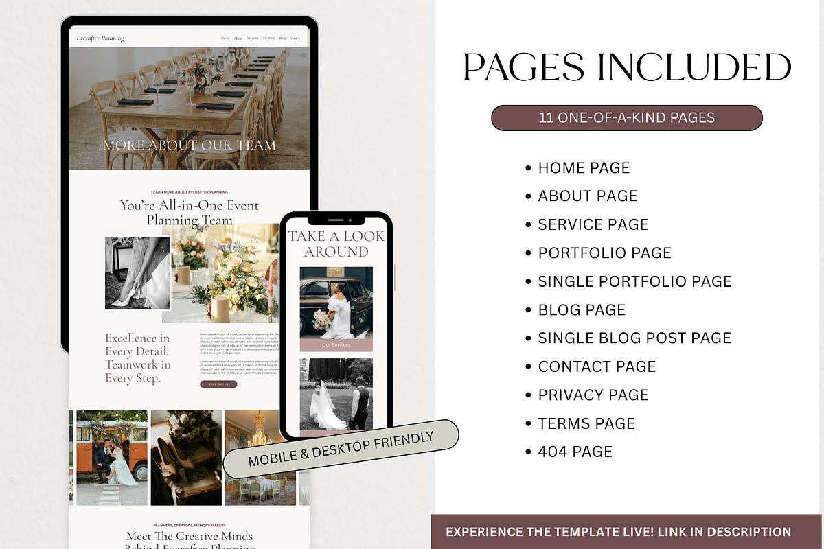 Squarespace Website Template Pink, a Squarespace Template by Breah Designs (Photo 2 of 10)