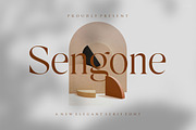Sengone - Elegant Serif Font, a Serif Font by TypeLogue (Thumbnail 1 of 5)