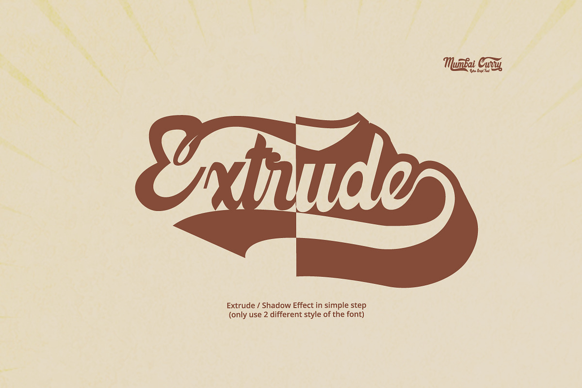Mumbai Groovy Retro Font + BONUS, a Sans Serif Font by Anomali Creatype (Photo 9 of 12)