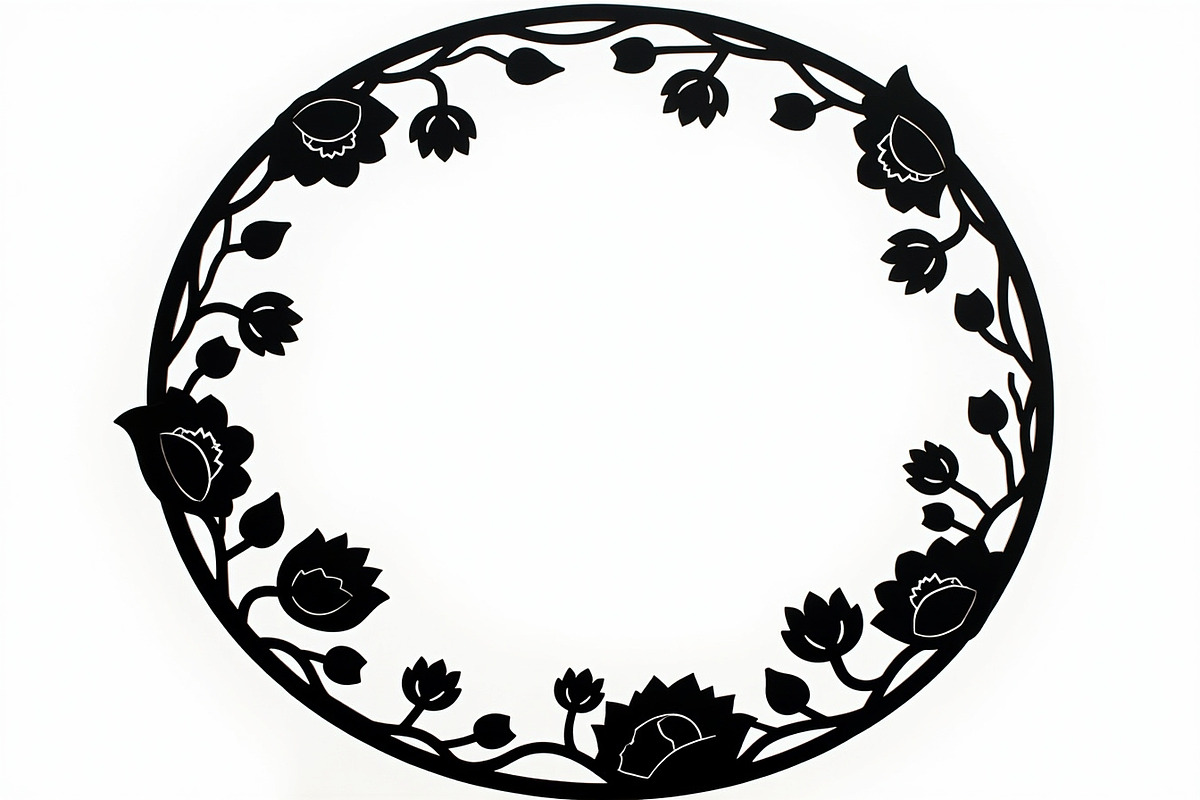 Lotus Floral Wreath Bundle, an Illustration by hafijul (Photo 3 of 9)