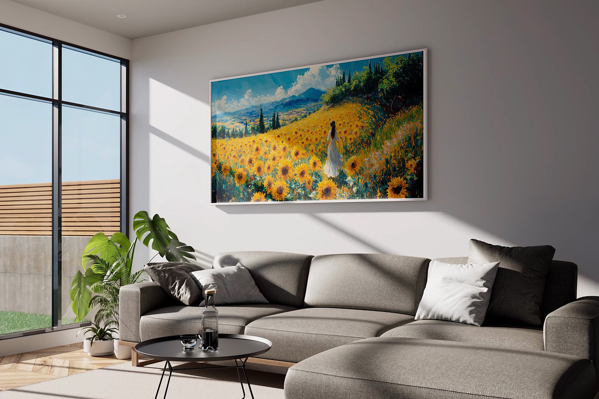 Frame Video Mockup Living Room 02, an Advertising Mockup by Drava Mockup (Photo 3 of 6)