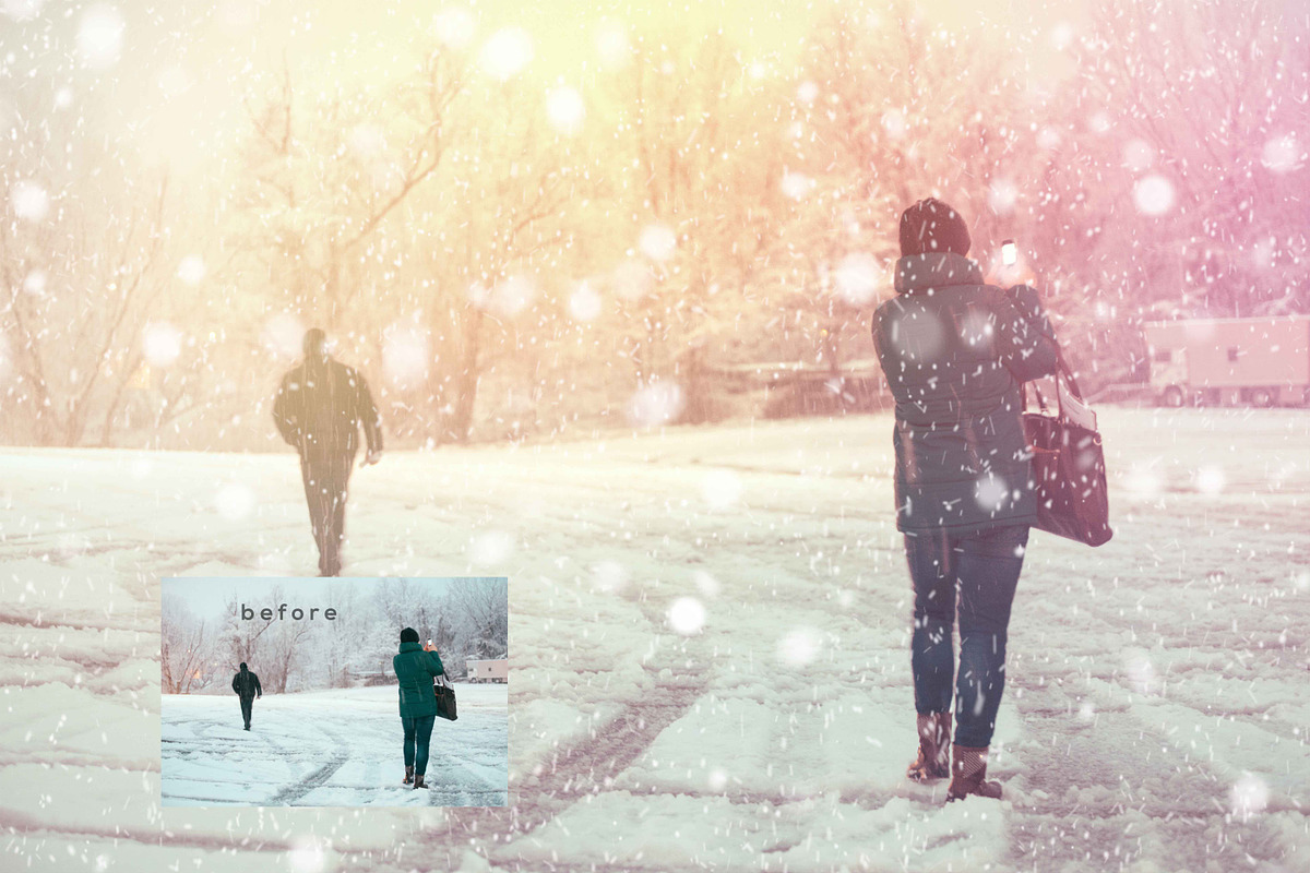 Natural Snow Overlays Photoshop SALE, a Palette Add-On by OzPhotoshopActions (Photo 5 of 6)