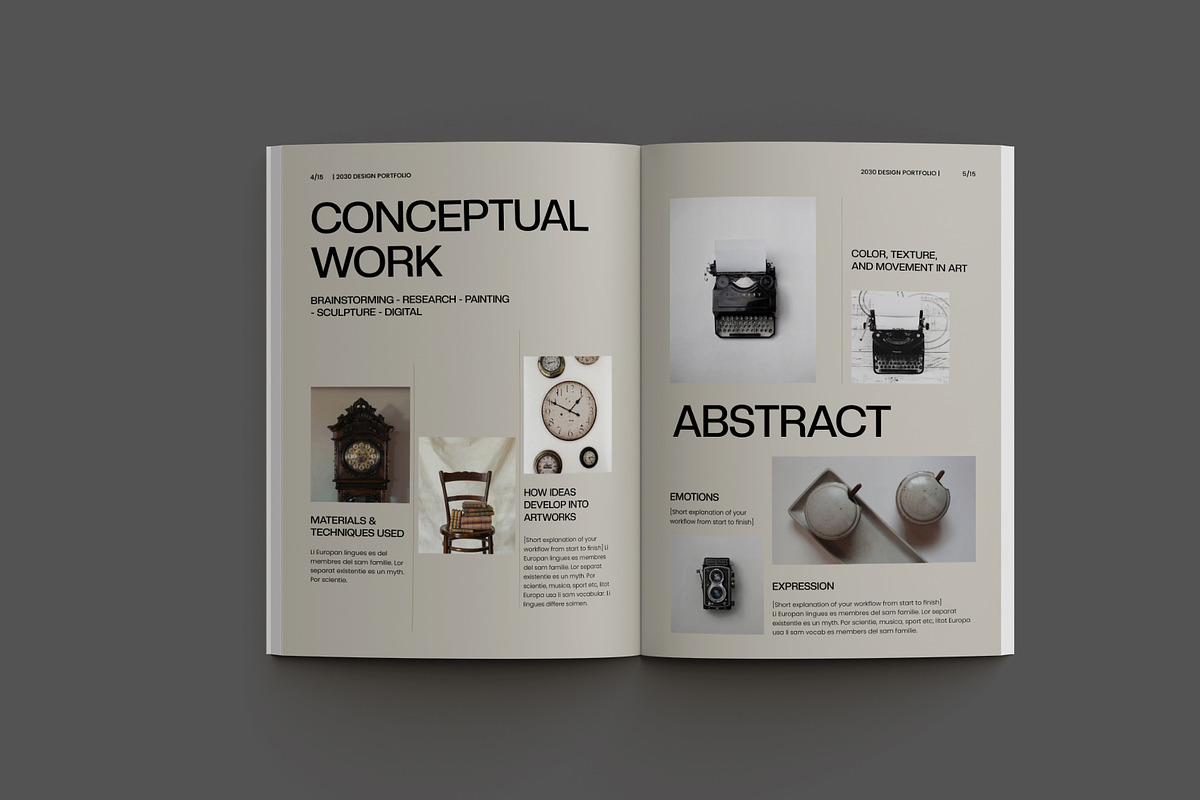 Elegant Art Portfolio, a Brochure Template by Neermana (Photo 4 of 10)