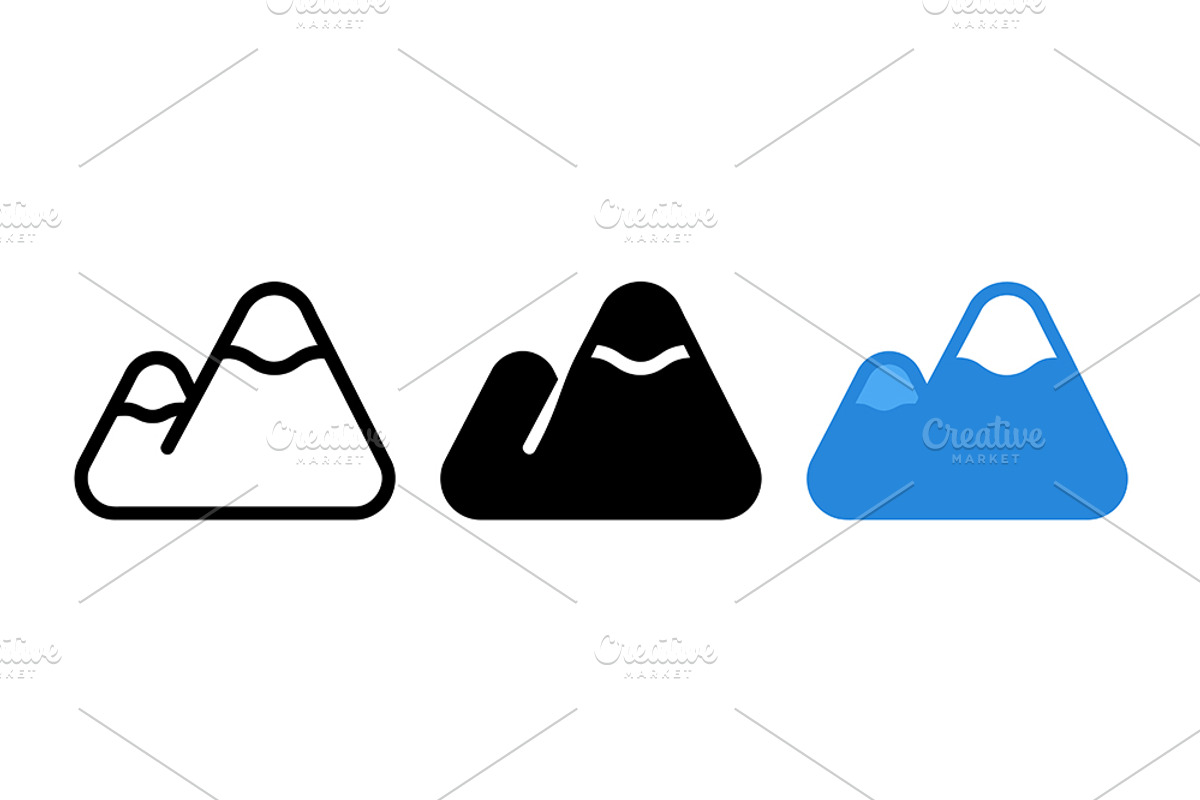 Mountain Vector Icons, a Solid Icon by Artonix (Photo 2 of 2)