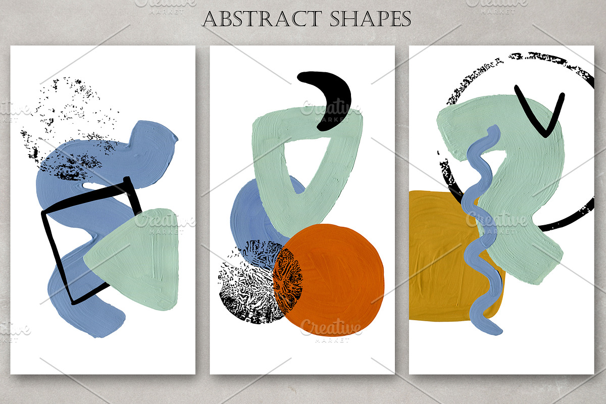 Abstract shapes collection., a Texture Illustration by TaPilipa (Photo 2 of 9)