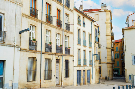 street traditional architecture Bеziers France, an Architecture Photo by joyt