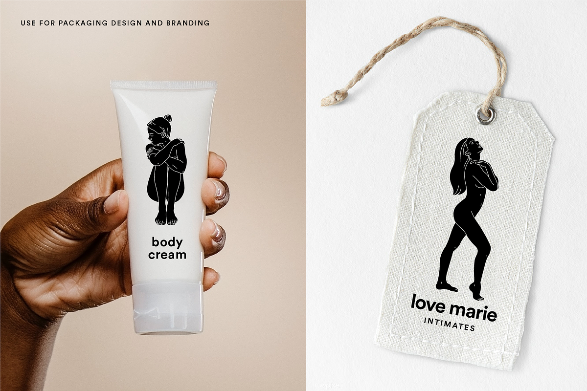 Female Bodies - Silhouette Art Set, a Decorative Illustration by Rough Edges Supply Co. (Photo 8 of 9)