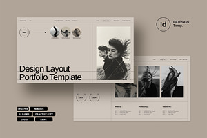 Portfolio Template Design Layout, a Presentation Template by Work_Stock