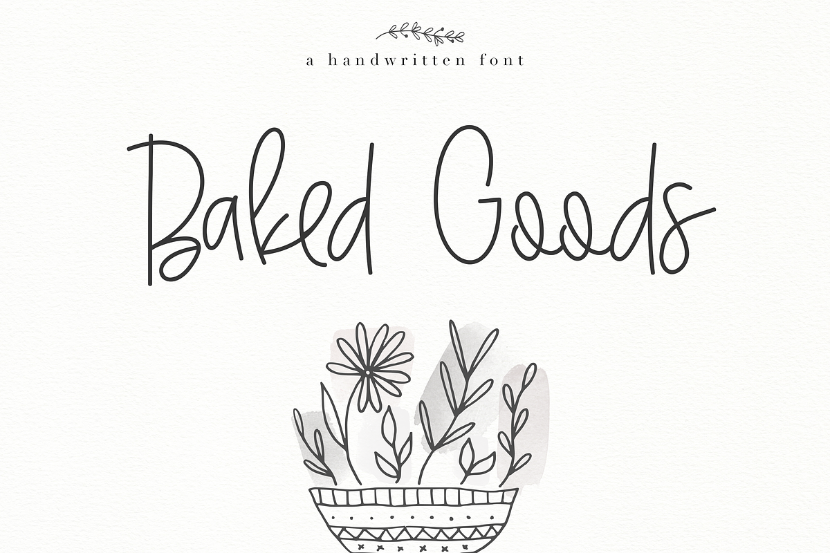 Baked Goods - Handwritten Font