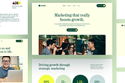 Zenith Marketing Agency Landing page, an UI Kit Template by Ahmed Rubel (Thumbnail 4 of 9)