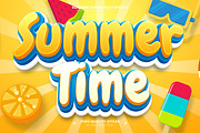 Summer Time Editable Text Effect, a Layer Style Add-On by Niestart Creation (Thumbnail 2 of 2)