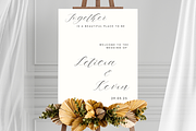 Wedding Minimalist Welcome Sign, an Invitation Template by TheSimplySereneShop (Thumbnail 3 of 9)