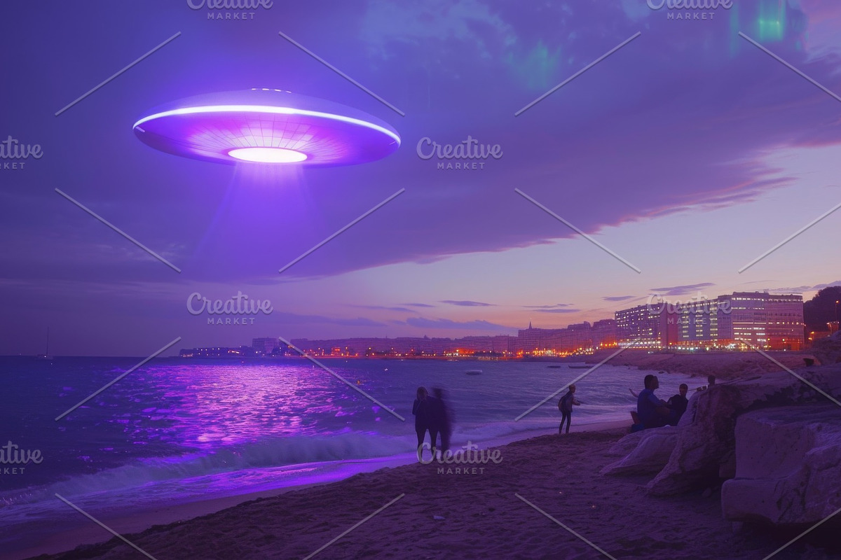 97 UFO objects flying in the sky, a Transportation Photo by Handmadefont (Photo 100 of 101)
