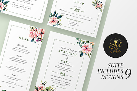 Wedding Invitation Suite - Jeaninne