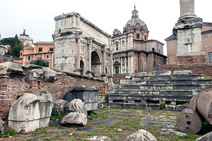Antique roman forum ruins in Rome, an Architecture Photo by BOOCYS