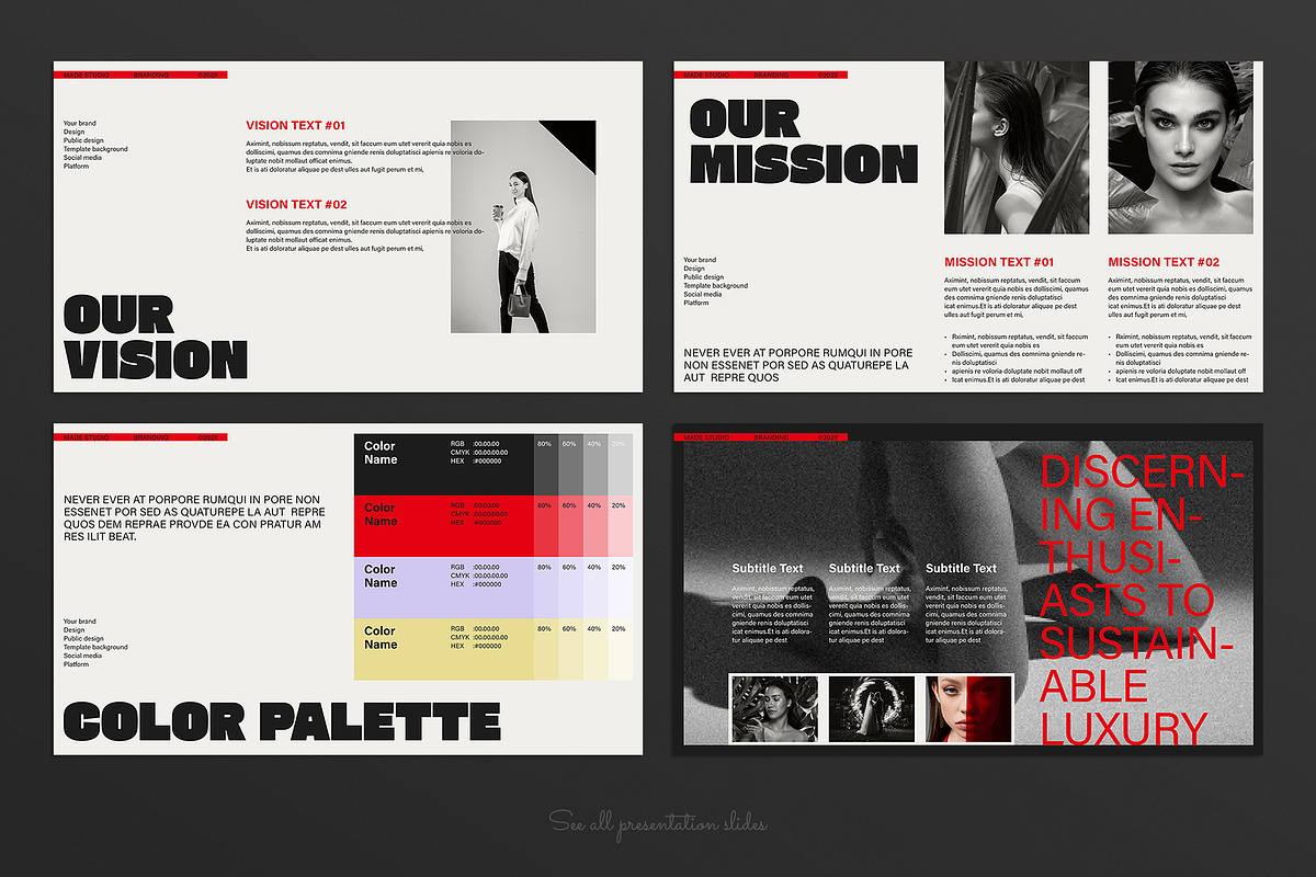 Brand Strategy Presentation Template, a Presentation Template by E-Type (Photo 3 of 5)