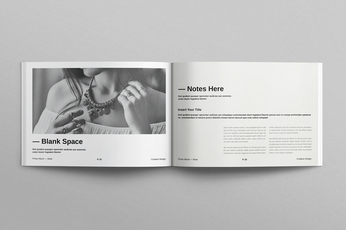 Digital Photo Album Book Landscape, a Brochure Template by E-Type (Photo 9 of 10)