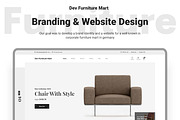 Dev Furniture eCommerce Website UI, a Landing Page Template by litoondev (Thumbnail 2 of 2)