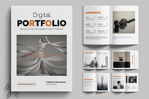 Digital Portfolio Template, a Brochure Template by MightyDesign