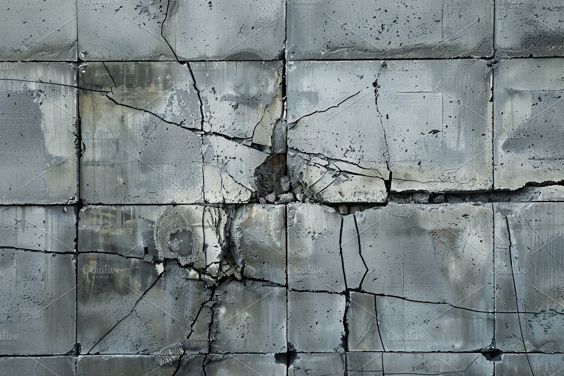 Background of old and cracked cinder block building, a Background Photo by AlyaAnd