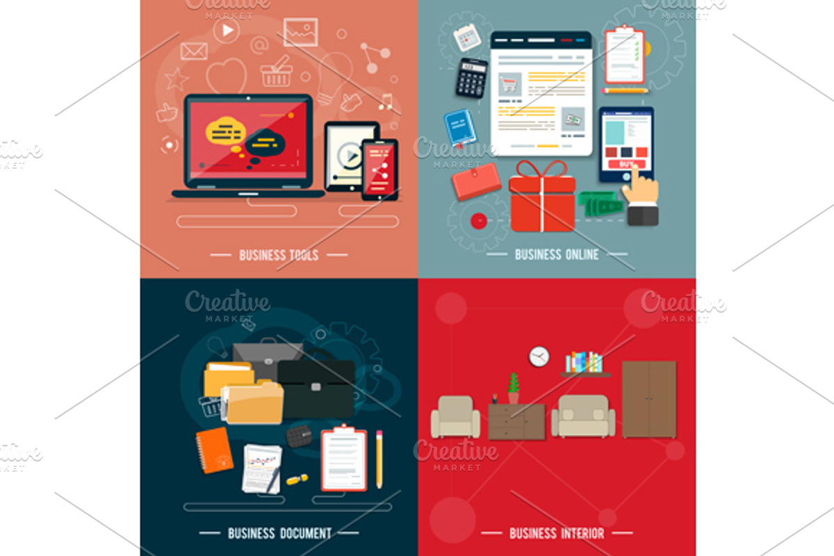 Business tools, interior, online
