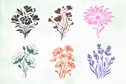 Minimalist Flower Silhouette PNG, a Decorative Illustration by Creative Art (Thumbnail 4 of 4)