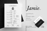 Resume/CV - Jamie, a Resume Template by bilmaw creative (Thumbnail 1 of 3)