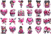 Whimsical Valentine’s Day Clipart, an Illustration by DreamCafeArt (Thumbnail 3 of 6)