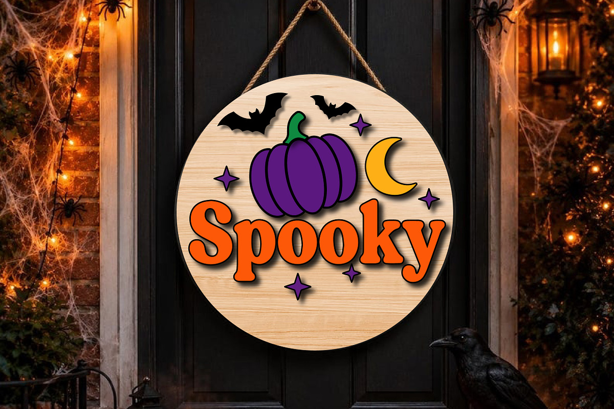 Spooky Halloween Laser Cut SVG, an Object Graphic by Canvas Craft (Photo 2 of 3)