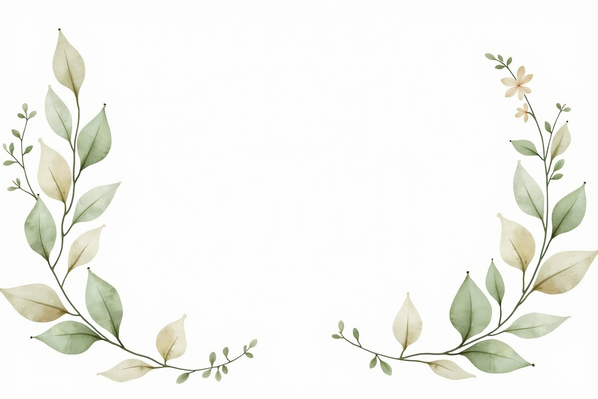 Boho Greenery Wreath & Frame Set, an Illustration by BIPLOB EXPERT (Photo 2 of 6)