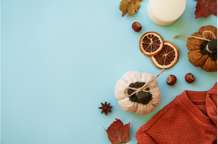 Fall background. Cozy autumn on, an Arts & Entertainment Photo by Nadia-nb