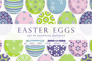 Easter eggs – Set 2, a Pattern Graphic by Yummy