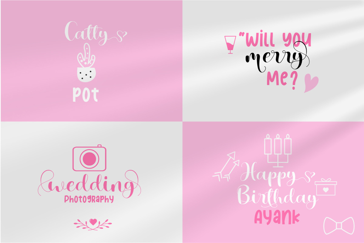 Love Ayu - Wedding Fonts Script Love, a Script Font by MC Creative (Photo 5 of 11)