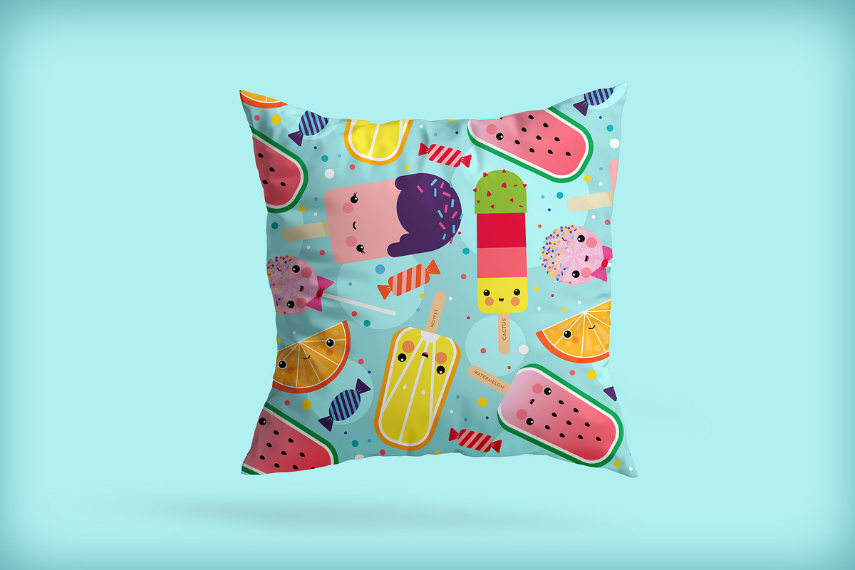 Kawaii Sweets Seamless Pattern, a Pattern Graphic by Pia Kolle (Photo 2 of 4)