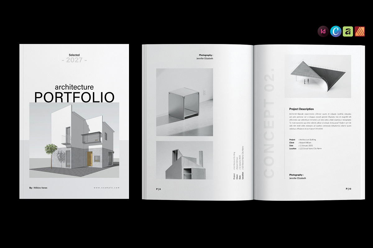 Professional Portfolio Template, a Brochure Template by NorthPeak (Photo 1 of 13)