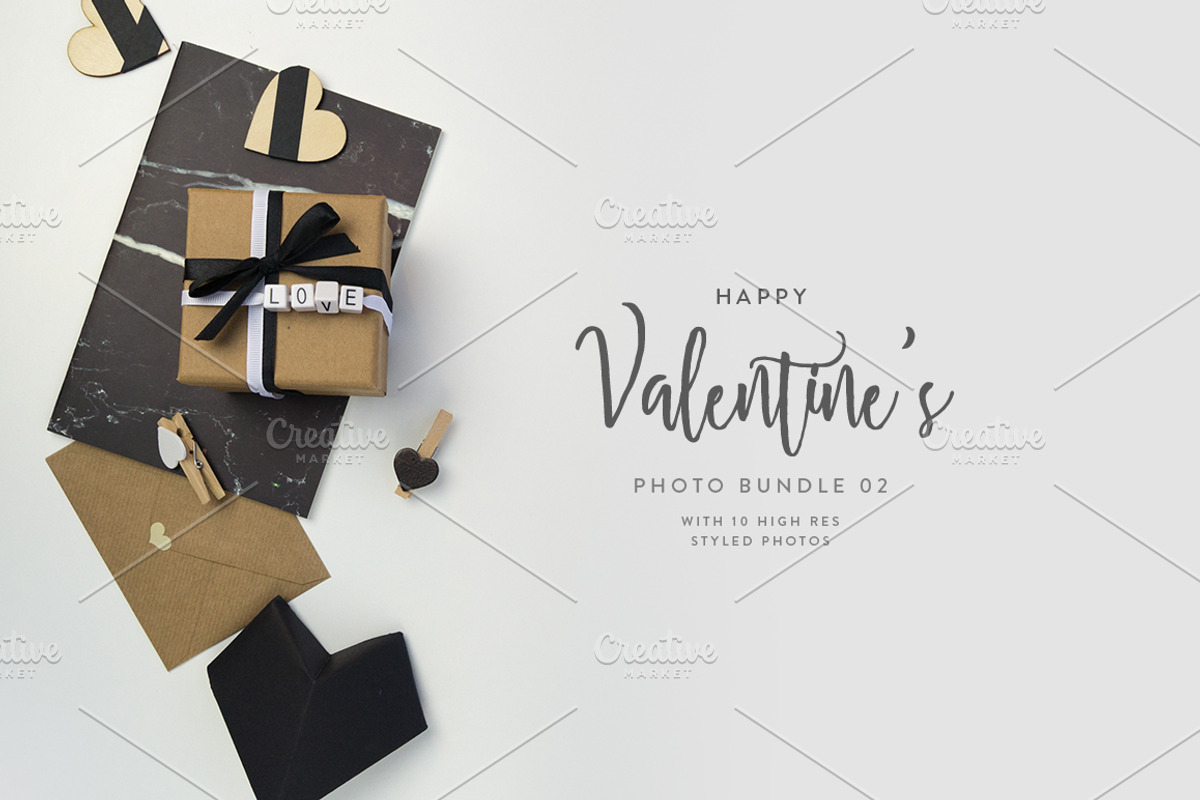 Happy Valentine's Photo Bundle 02, a Print Template by GT Studio (Photo 2 of 11)