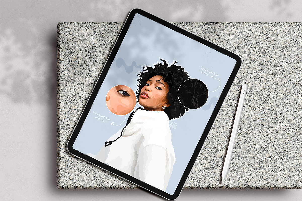 Basic Brush Pack for Procreate-, a Brushes & More by cathconofolio (Photo 3 of 4)