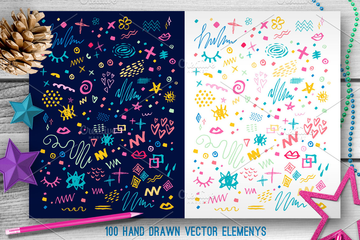 2019 New Year Christmas Blue Set, an Object Graphic by Iraida_Bearlala (Photo 3 of 4)