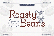 Roasty Beans - Classic Serif Vintage